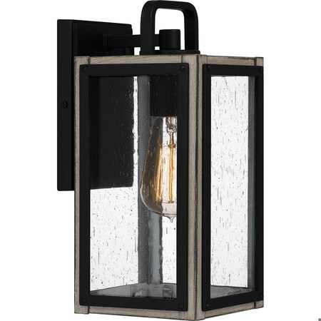 Quoizel Bramshaw 1-Light Matte Black Outdoor Wall Lantern BRAM8405MBK